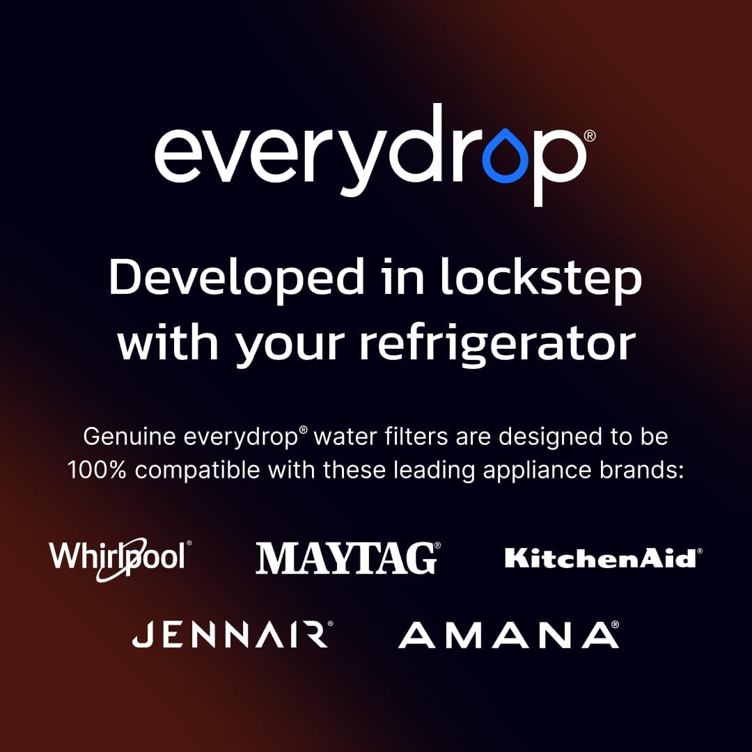 Everydrop by Whirlpool Ice & Water Refrigerator Filter 2, Orange