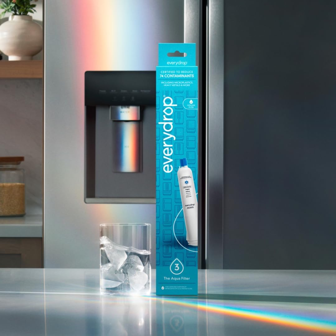 Everydrop by Whirlpool Ice & Water Refrigerator Filter 3, Aqua