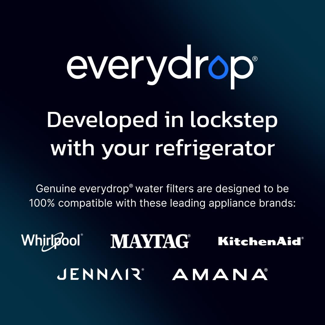 Everydrop by Whirlpool Ice & Water Refrigerator Filter 3, Aqua