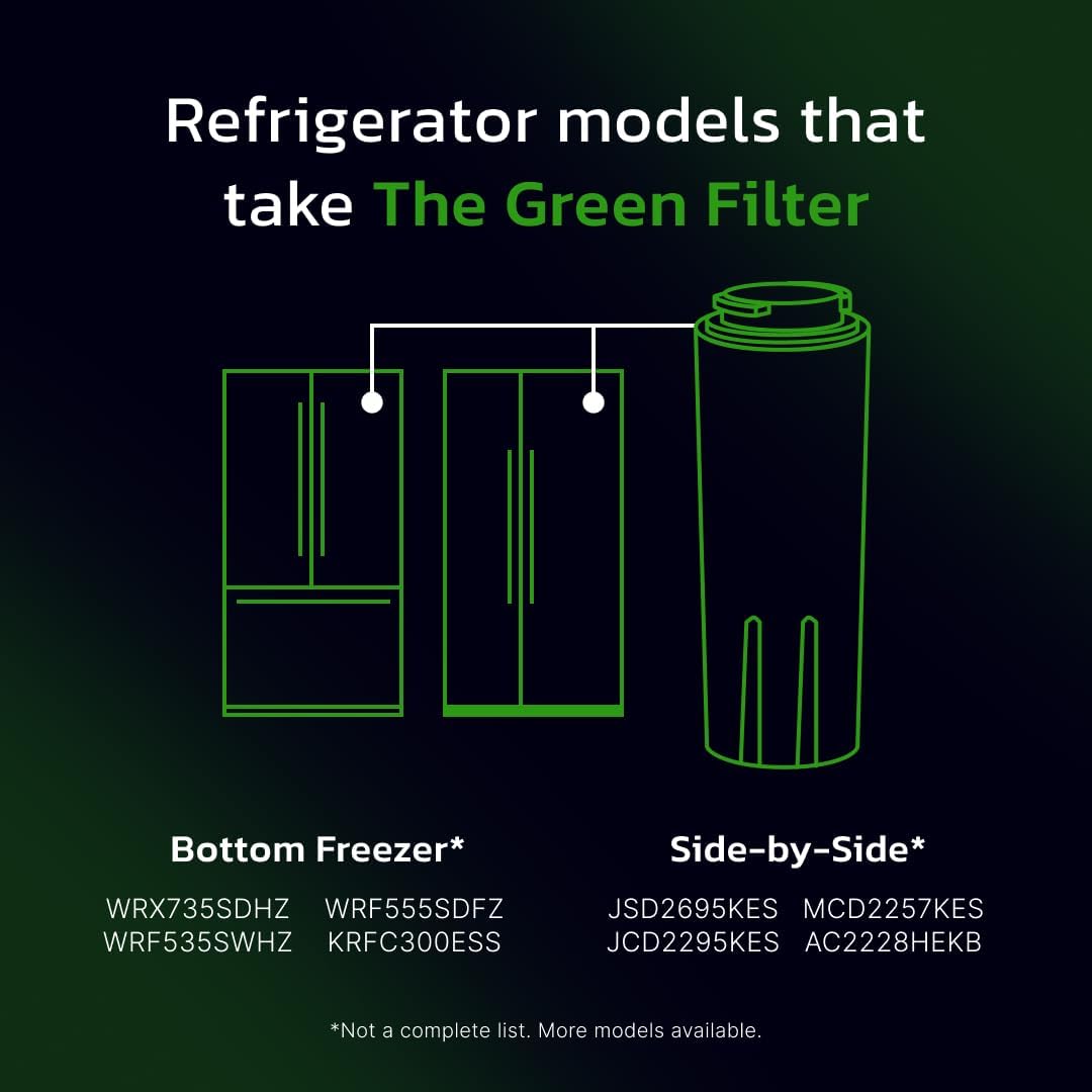 Everydrop by Whirlpool Ice & Water Refrigerator Filter 4, Green
