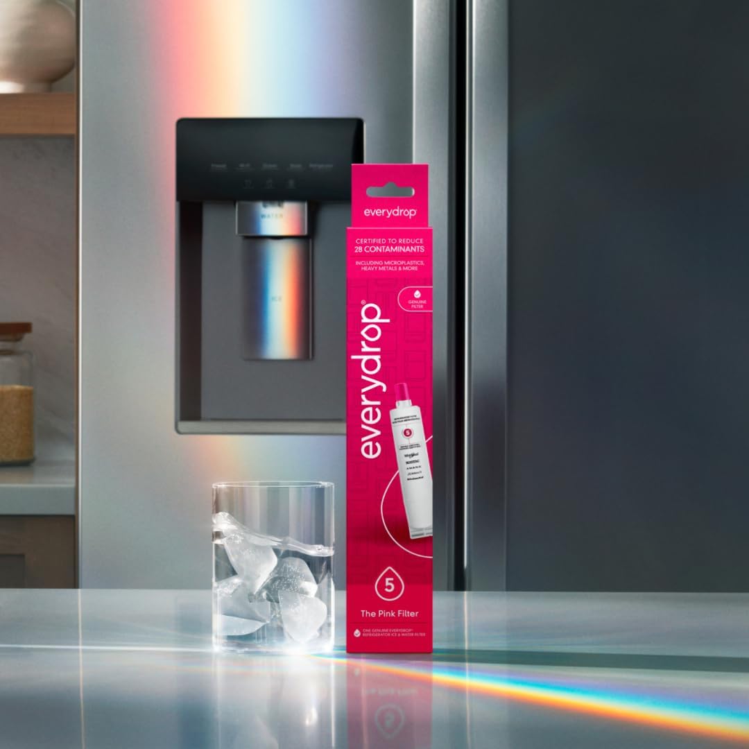 Everydrop by Whirlpool Ice & Water Refrigerator Filter 5, Pink