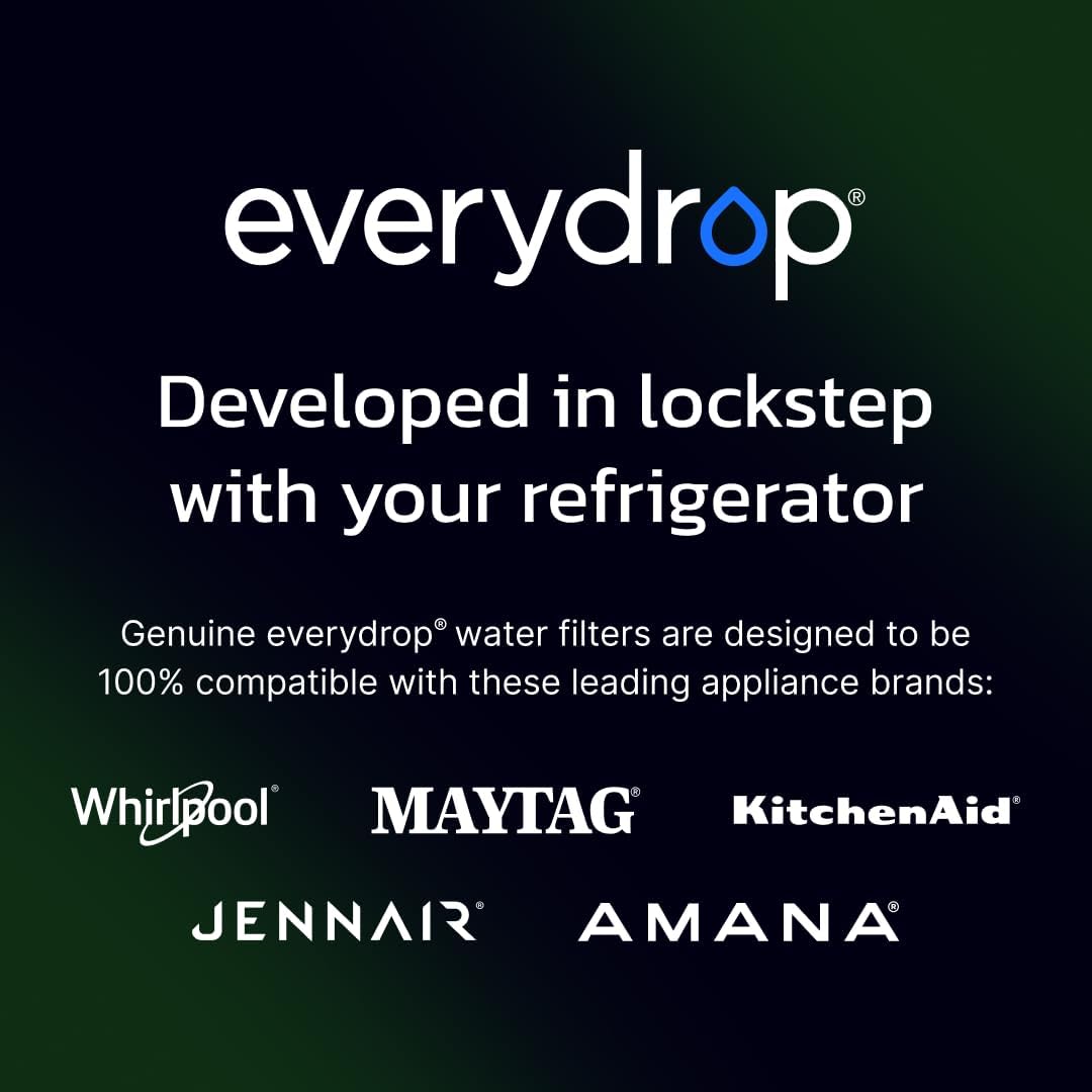 Everydrop by Whirlpool Ice & Water Refrigerator Filter 4, Green