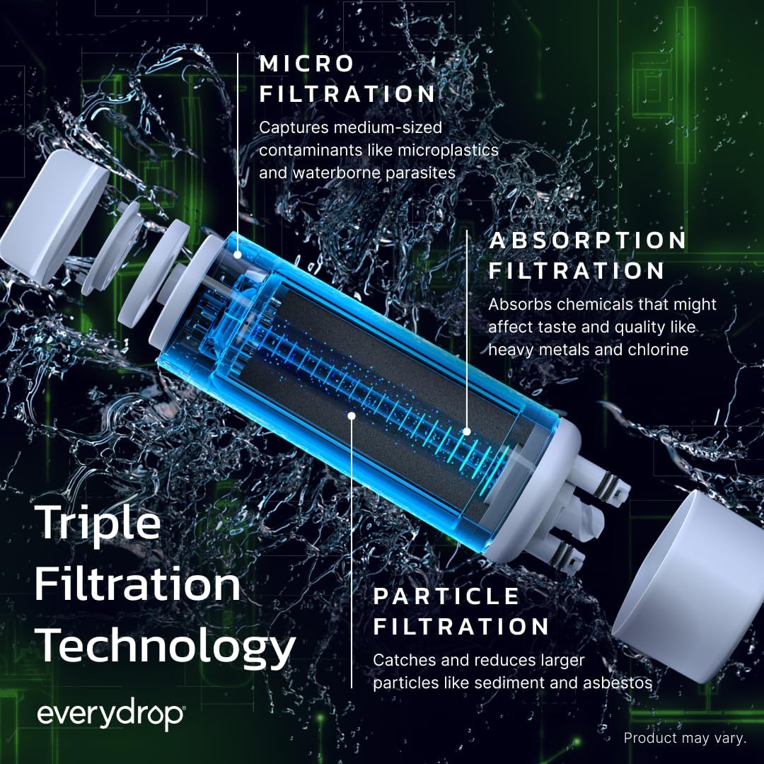Everydrop by Whirlpool Ice & Water Refrigerator Filter 4, Green
