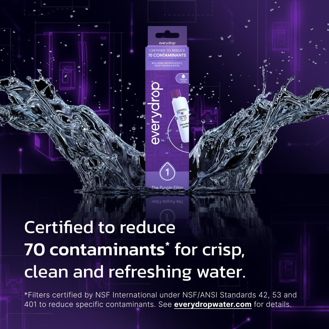 Everydrop by Whirlpool Ice & Water Refrigerator Filter 1, Purple